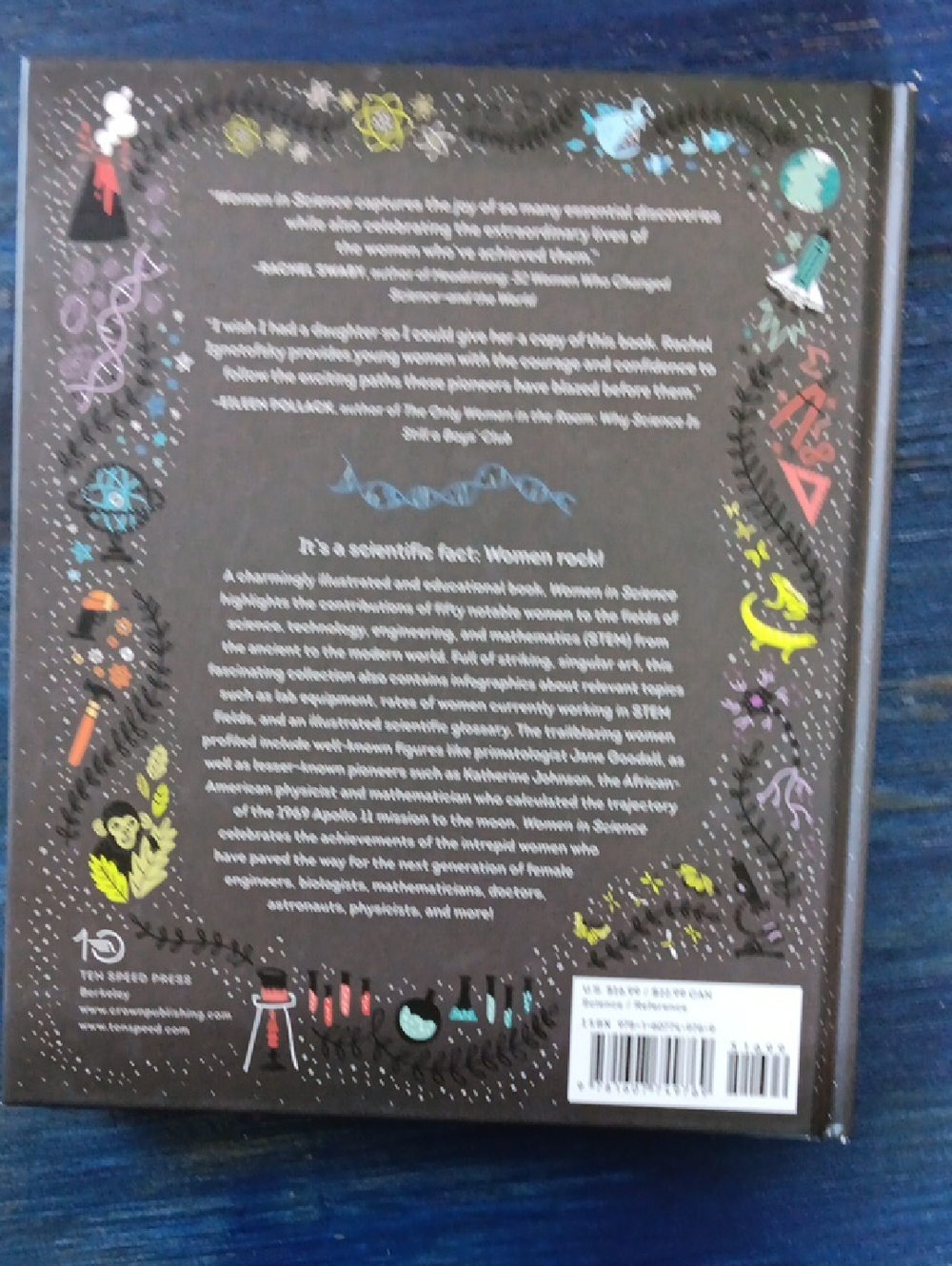 Women in Science - Illustrated Hardcover Book (Gray with Teal & Yellow Accents) - Picture 5 of 5
